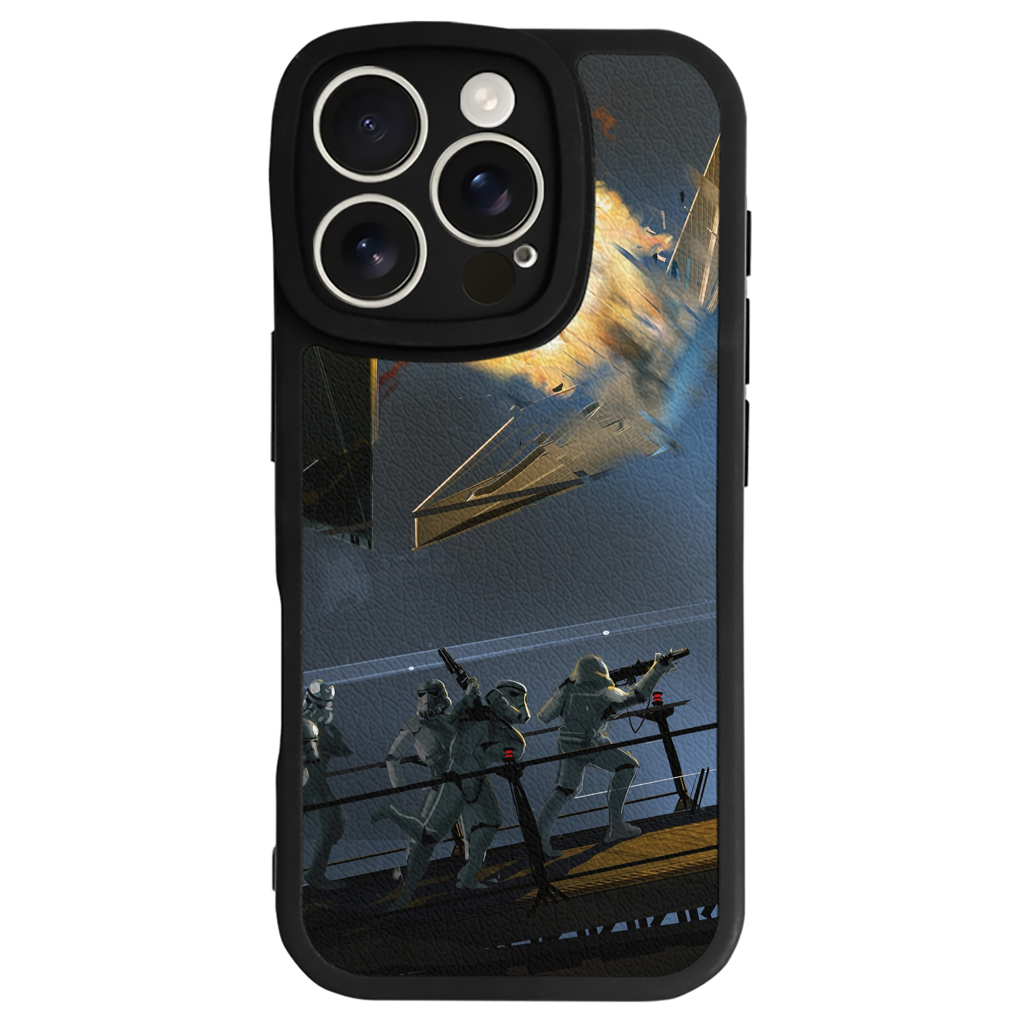 （画像用） スター・ウォーズ Star Wars 【iPhone 16シリーズ対応】シリコンスマホケース（レザー調） 材質：シリコン
